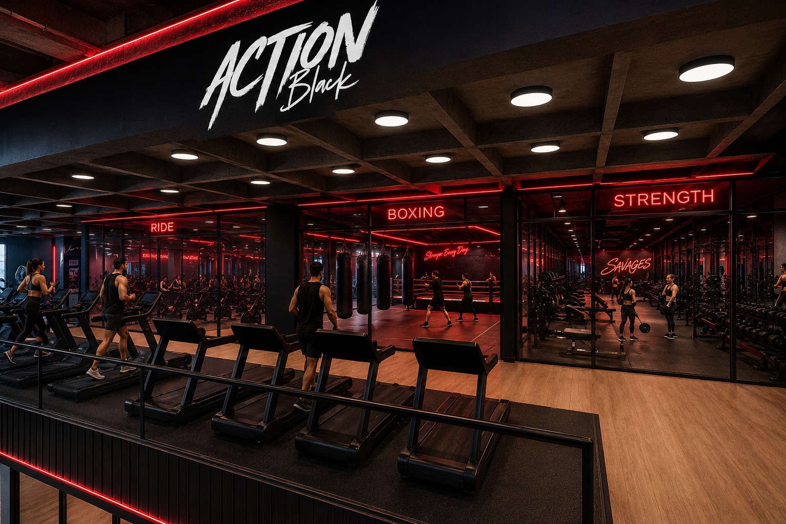 Gimnasio Action Black